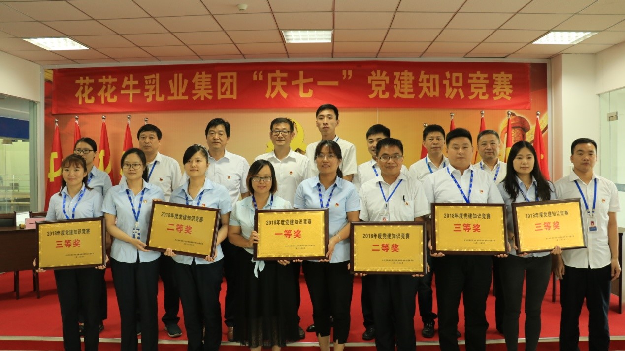 知識競賽爭先鋒   比學(xué)趕超展風(fēng)采 —— 花花牛乳業(yè)集團(tuán)黨委舉辦慶 “七一”黨建知識競賽